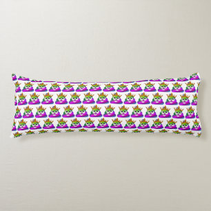 Coussins Longs Princesse Crown Rainbow Emoji Poop
