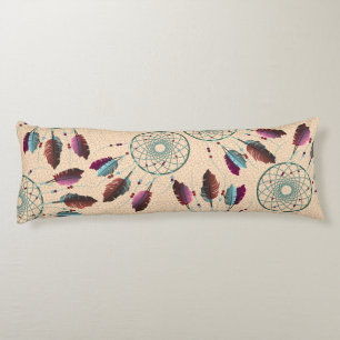 Coussins Longs Purple Turquoise Native American Dream Catchers