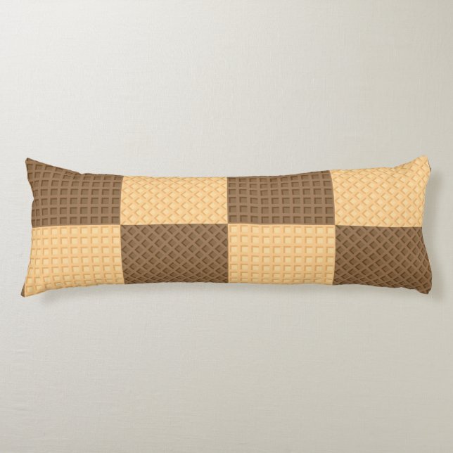 Coussins Longs Quatre gaufrettes (Devant)