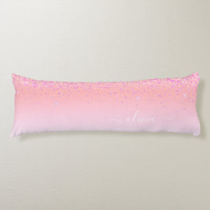 Coussins Longs Rainbow Pastel Girly Parties scintillant Metal Nom