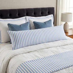 Coussins Longs Rayures bleues blanches mer style été