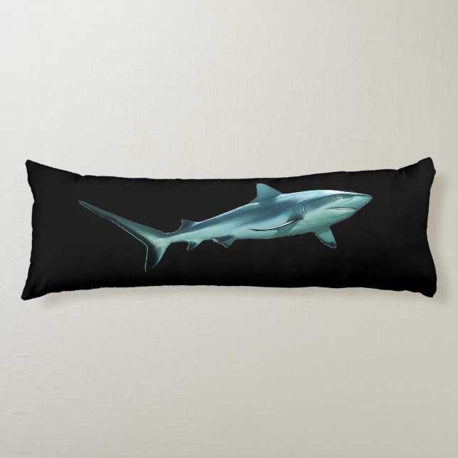 Coussins Longs Reefshark - Conception abstraite - Découpe d'une p (Devant)