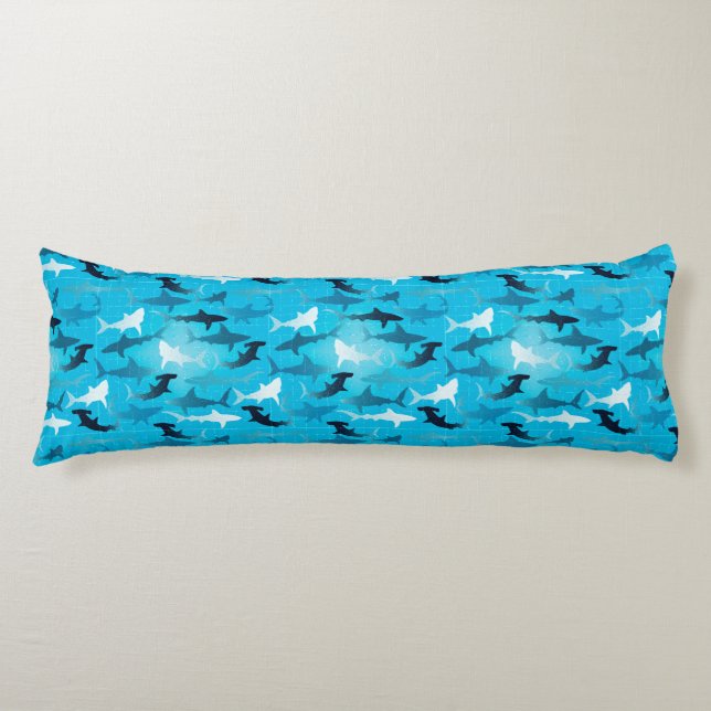 Coussins Longs requins ! - (Devant)