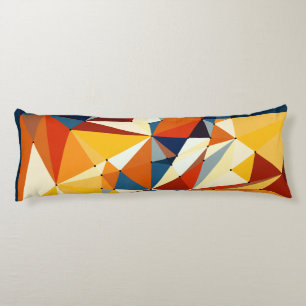 Coussins Longs Réseau de triangles multicolores