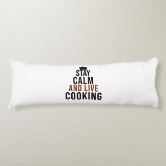 Coussins Longs rester calme et vivre cuisine
