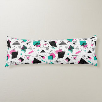 Coussins Longs Retro Memphis Geometric Pattern