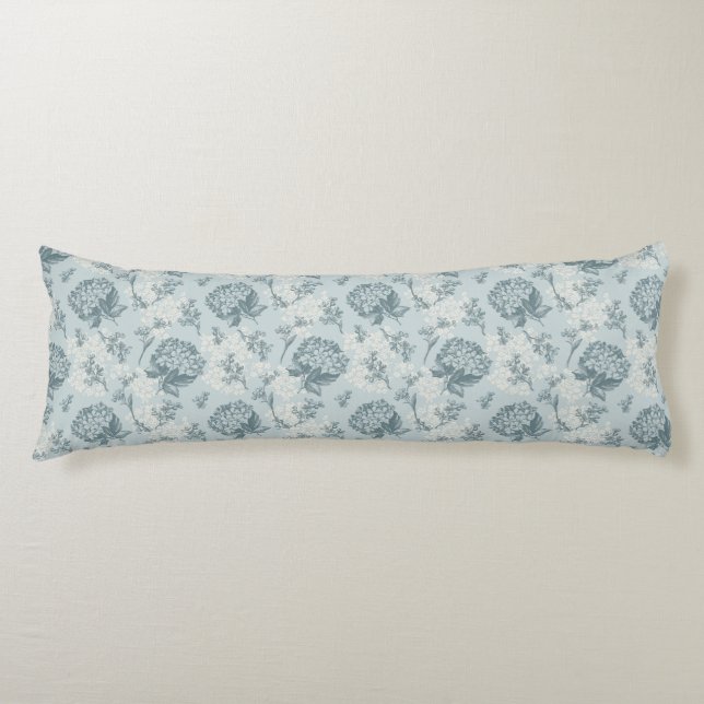 Coussins Longs Rétro motif floral avec des fleurs de viburnum (Devant)