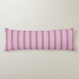 Coussins Longs Rose moderne rose mauve rayé