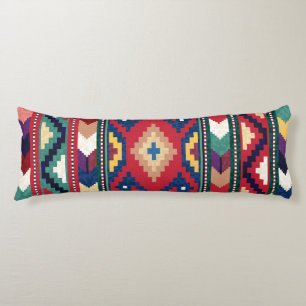 Coussins Longs Rouge Bleu Vert Jaune Blanc Oriental Kilim Rug