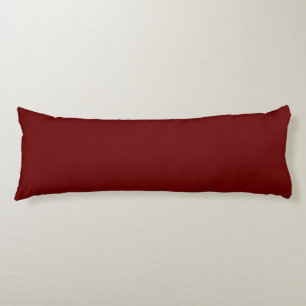 Coussins Longs Rouge sanguin (couleur solide)