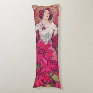 Coussins Longs Ruby (Quatre bijoux), Alphonse Mucha
