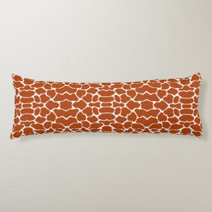 Coussins Longs Rust Red Safari Giraffe