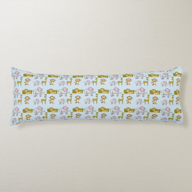 Coussins Longs Safari Animaux Body Oreiller (Devant)
