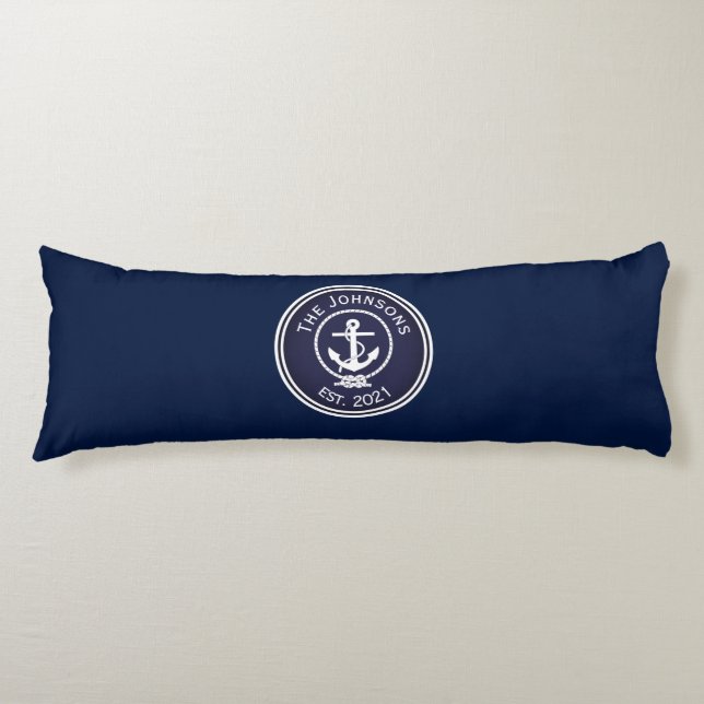 Coussins Longs Sceau nautique Ancre (Devant)