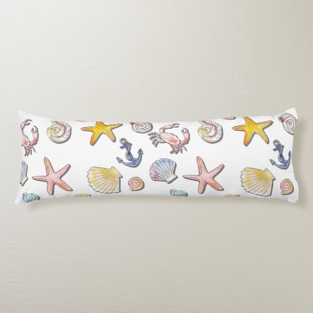 Coussins Longs Simple Conception de plage mignonne  (Devant)