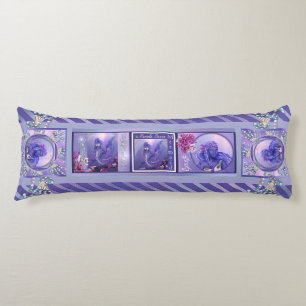 Coussins Longs Sirène de mer violette