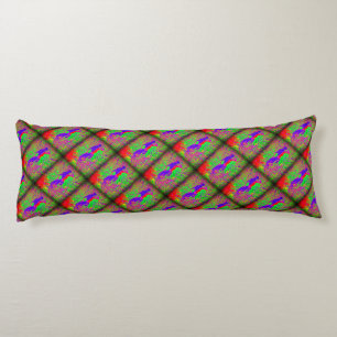 Coussins Longs Sirènes d'hippie violette super rétro