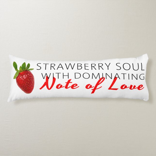 Coussins Longs Soul aux fraises (Devant)