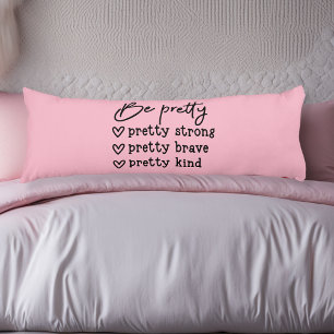 Coussins Longs Soyez Plutôt Inspirationnel Oreiller Corps Rose