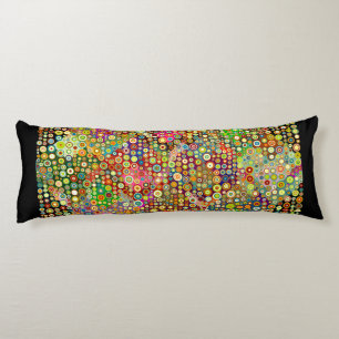 Coussins Longs Spots rétro colorés + votre idée