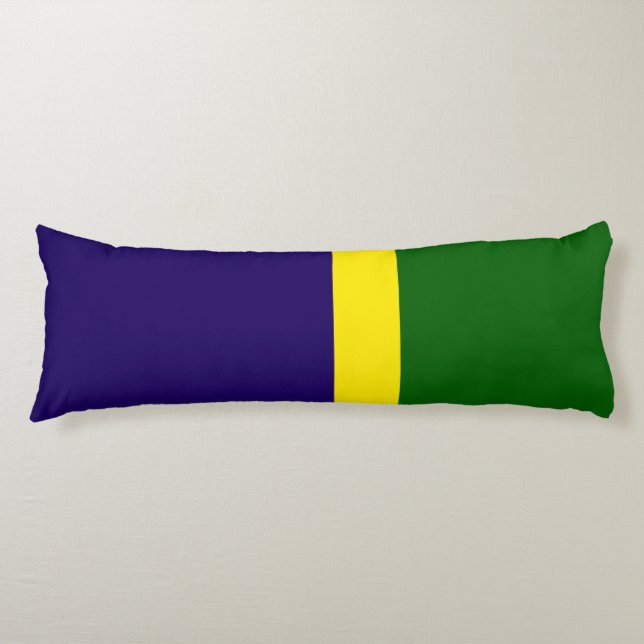 Coussins Longs Style de bloc couleur bleu vert (Devant)