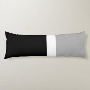 Coussins Longs Style de couleur gris blanc noir