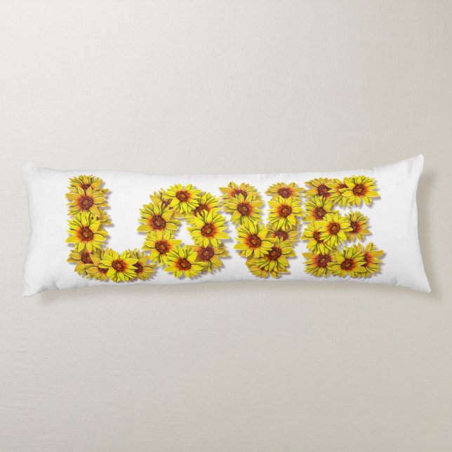 Coussins Longs Sunflower Love Body Pillow (Dos)
