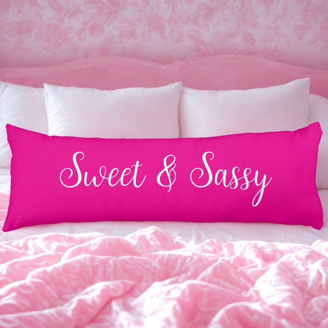 Coussins Longs Sweet and Sassy Pink (Créateur téléchargé)