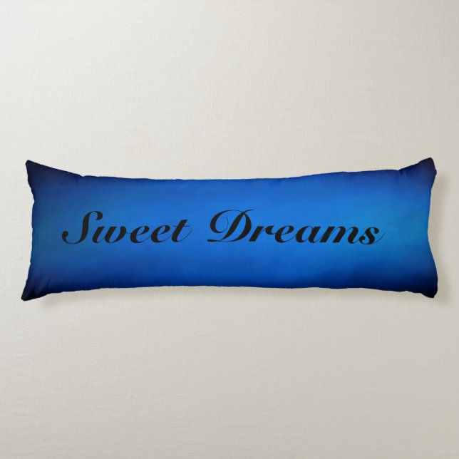 Coussins Longs Sweet Dreams Oreiller Corps Ombre Bleu (Devant)