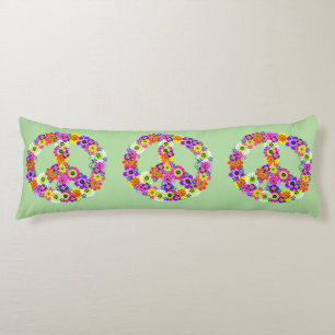 Coussins Longs SYMBOLE DE LA PAIX Floral