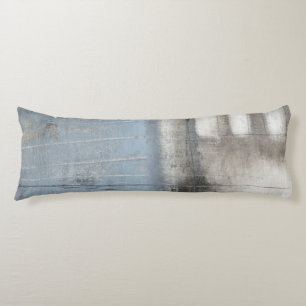 Coussins Longs Tableau gris et bleu Abstrait