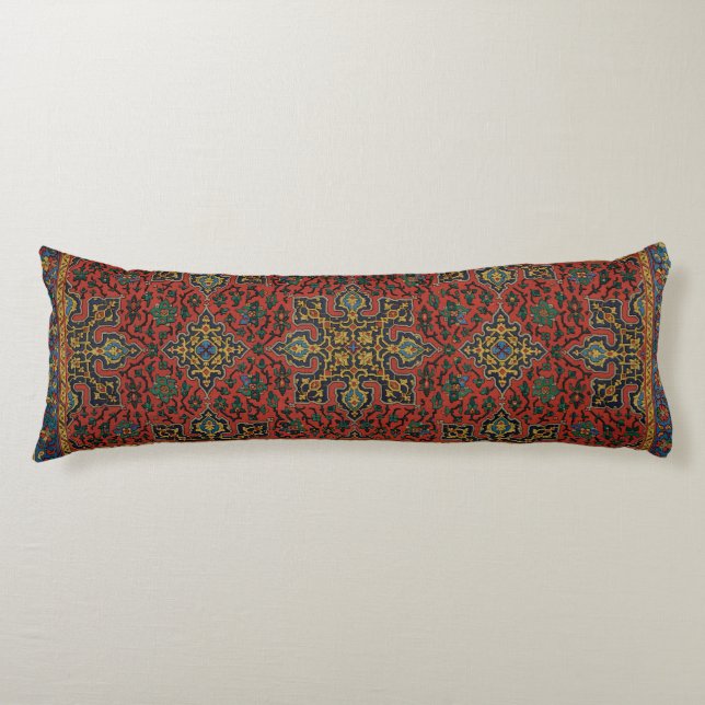 Coussins Longs Tapis Perse Tapis Rouge Bleu classique (Devant)
