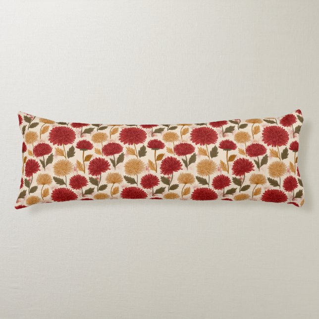 Coussins Longs Tapisserie Chrysanths Accueil Style Boho Mousse Mé (Devant)