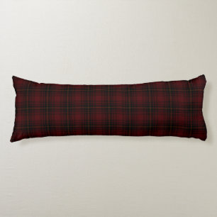Coussins Longs Tartan Plaid Motif Écossais Rouge Et Noir