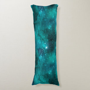 Coussins Longs Teal Galaxy Series Design 8