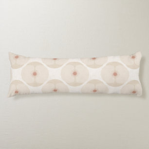 Coussins Longs Texte Floral Rose Minimaliste Gras Texturé
