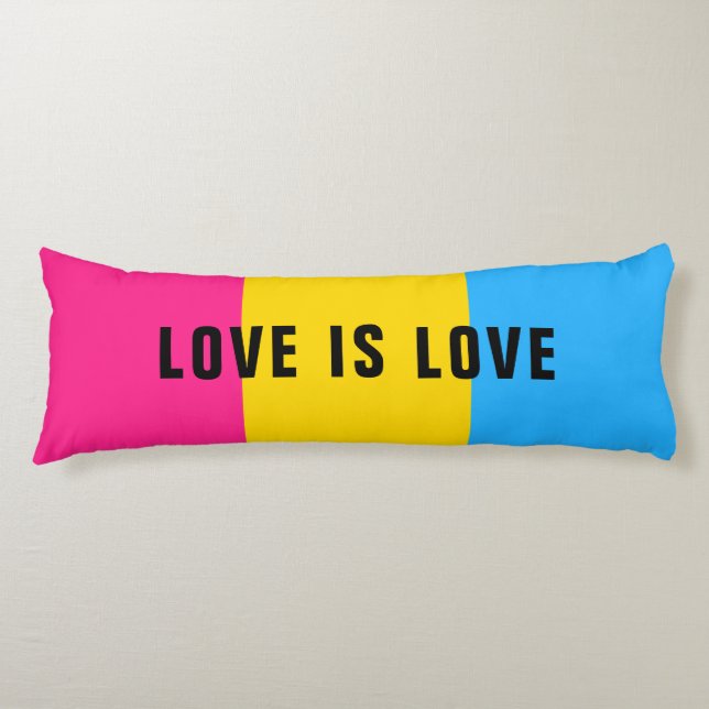 Coussins Longs Texte personnalisé LGBT Arc-en-ciel drapeau de la  (Devant)