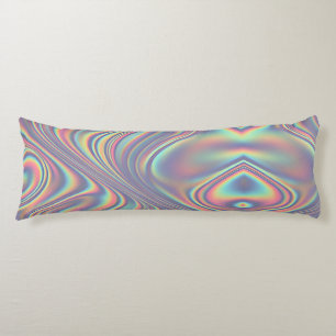 Coussins Longs Texture de tourbillon holographique iridescent
