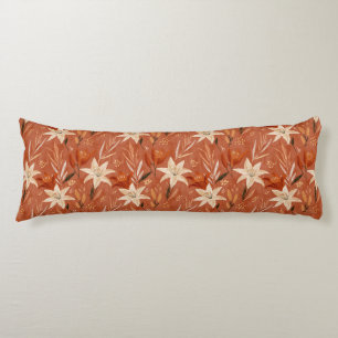 Coussins Longs Tissu Amaryllis Décoration de chambre Tropicale Mo