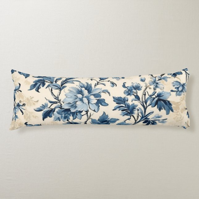 Coussins Longs Toile Bleue Pays Français (Devant)