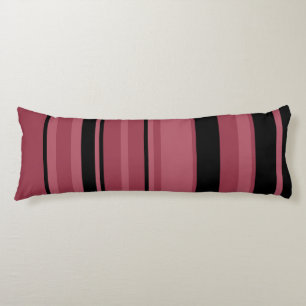 Coussins Longs Topaz fumé et rayures noires