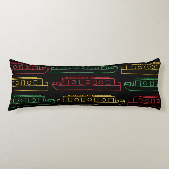 Coussins Longs Traffic Light Barges Canal Boats (Devant)