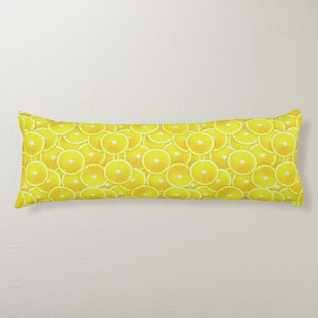 Coussins Longs Tranches de citron (Devant)