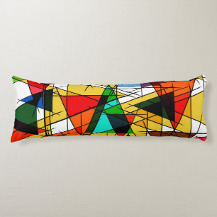 Coussins Longs Triangle Coloré Géométrique Moderne