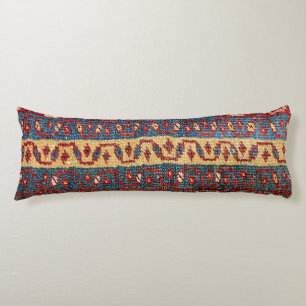 Coussins Longs Tribal Bands Zig Zag Yellow Blue Red Lines