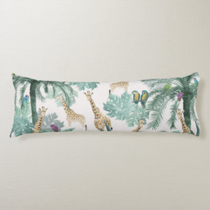 Coussins Longs Tropical Safari Adventure 1 #art #tropical