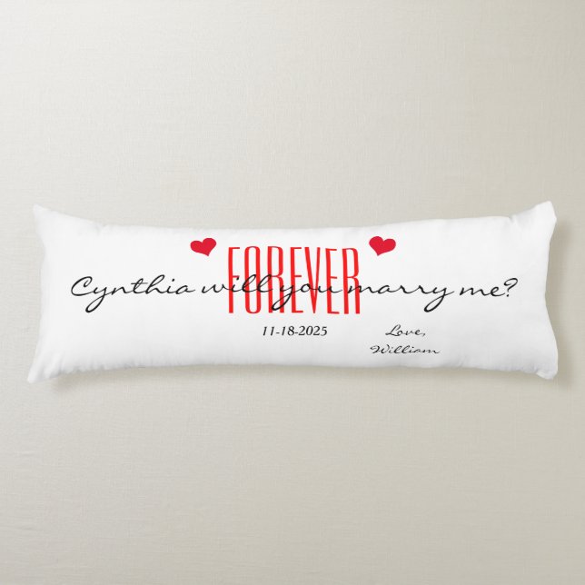 Coussins Longs Tu M'Épouses Pour L'Oreiller Corps (Devant)