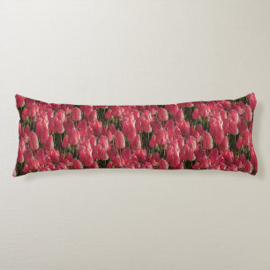 Coussins Longs Tulipes roses florales