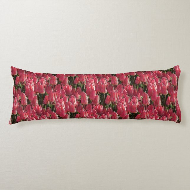 Coussins Longs Tulipes roses florales (Devant)