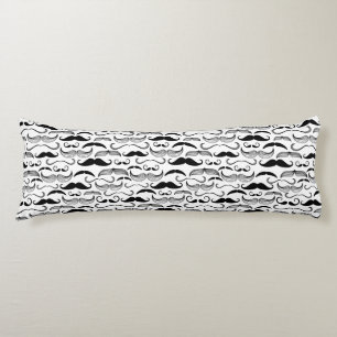 Coussins Longs Un club des messieurs. Motif 2 de moustache